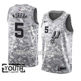 Maillot Enfant San Antonio Spurs Dejounte Murray 5 2018-19 Nike Gris Swingman